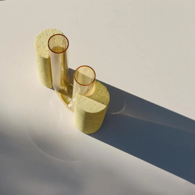 Not Yet Made - Made To Order Yellow-Yellow Cochlea Dello Sviluppo Soils Edition Vase by Coki Barbieri For Sale - Image 5 of 6