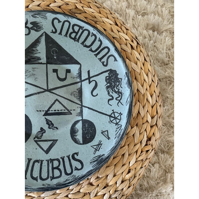 Ceramic Vintage F. Bergmann 14.5” Studio Art Pottery Charger For Sale - Image 7 of 15
