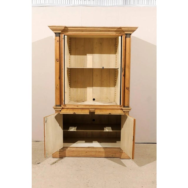 Mid 20th Century 7’ Ft Tall English Coffee Bar With Adjustable Shelves and Drawers For Sale - Image 5 of 11