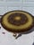 French 19th Century Round French Hand Painted Gilt Coffee Table with Glass Top For Sale - Image 3 of 13