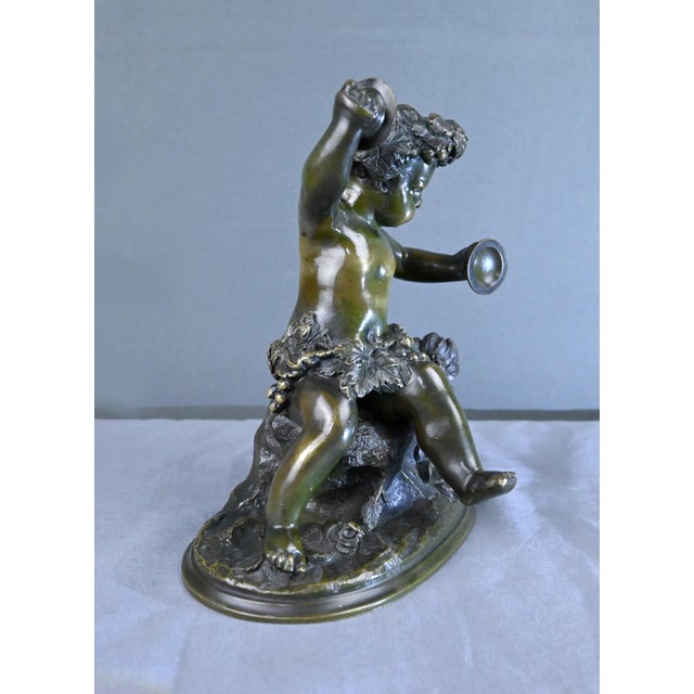 After Clodion, Bacchus with Cymbals, Late 19th Century, Bronze For Sale - Image 13 of 18
