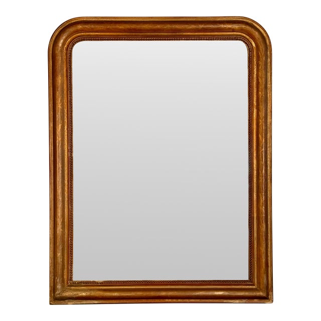 Antique French Floral Gilt Louis Philippe Mirror For Sale