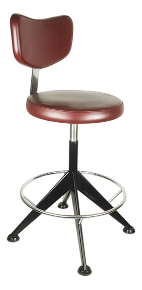 Chrome-Plated Metal and Skai Swivel Stool from Velca, 1970s