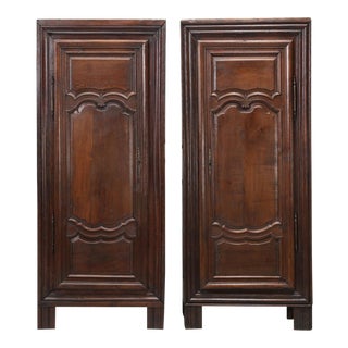 Antique French Oak Bonnetieres - a Pair For Sale