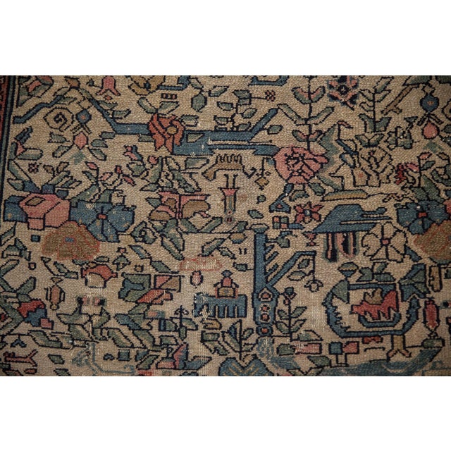 Antique Bibikabad Rug - 4'4" x 7'4" For Sale - Image 13 of 18