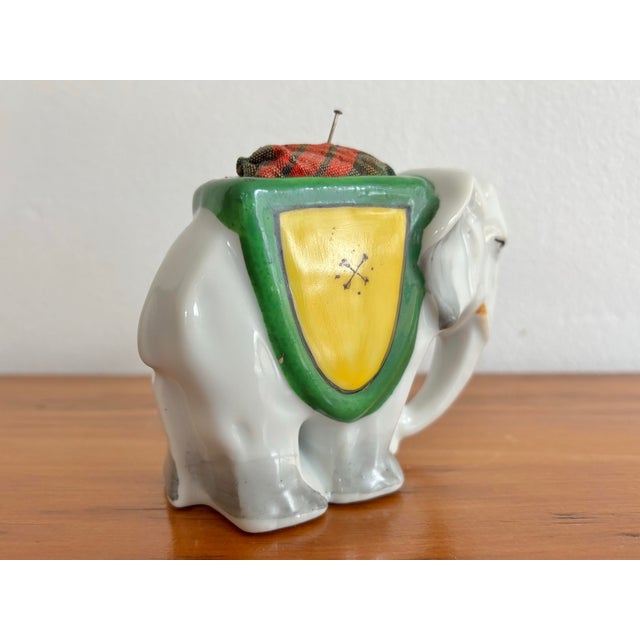 Textile Antique Circus Elephant Pin Cushion For Sale - Image 7 of 9