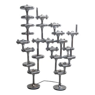 Sculpture Modular Candleholders by Nagel, Germany, 1960s, Set of 2 For Sale