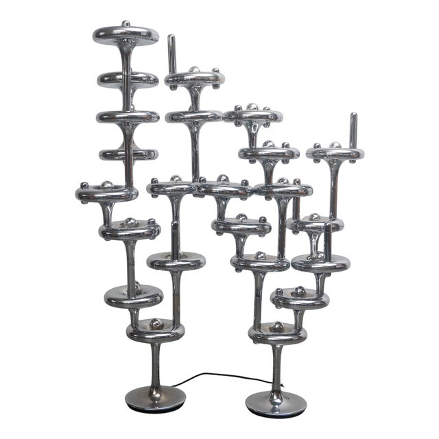 Sculpture Modular Candleholders by Nagel, Germany, 1960s, Set of 2 For Sale