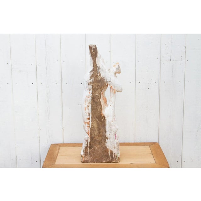 Antique Carved Stone Sadhu Statue For Sale In Los Angeles - Image 6 of 8