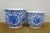Early 20th Century 2 Chinese Chinoiserie Blue & White Lotus Flower Planters Cachepots Jardinières For Sale - Image 11 of 16