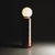 Ceramic Navazi Medium Floor Lamp in Scorched Coal Ceramic and Frosted Glass by Svitanok For Sale - Image 7 of 10