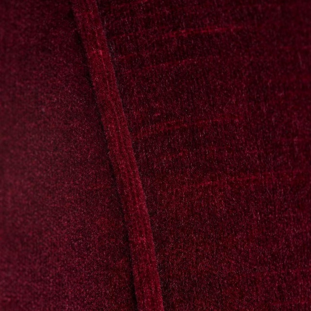 Vintage Dutch Art Deco Chairs in Red Velvet, 1920s, Set of 2 For Sale - Image 15 of 18