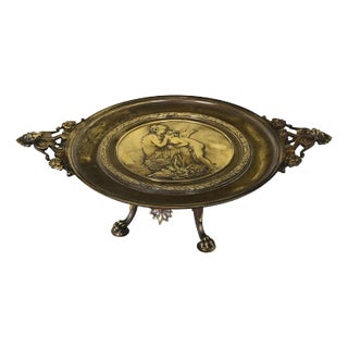 French 19th Century Bronze Neoclassical Tazza of Cupid and Venus For Sale