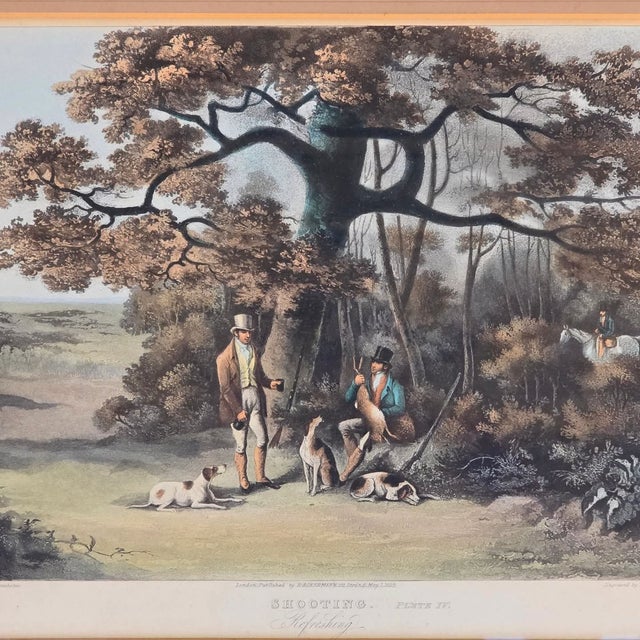 Dean Wolstenholme, Shooting English Hunting Series, 1823, Engravings on Paper, Framed, Set of 4 For Sale - Image 11 of 18