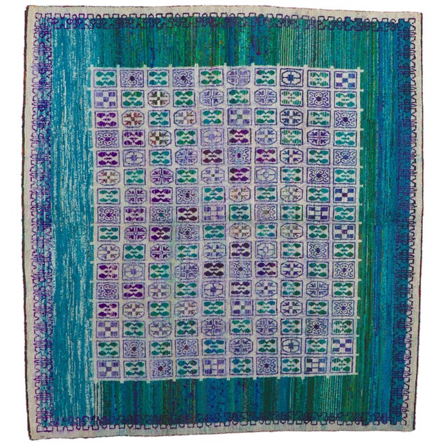 Vintage Michaelian & Kohlberg Tibetan Rug - 08'09 X 09'04 For Sale - Image 10 of 10