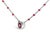 Haus of Brilliance Sterling Silver Rhodolite Enamel Bead Chain Necklace 18 Inch For Sale - Image 4 of 4