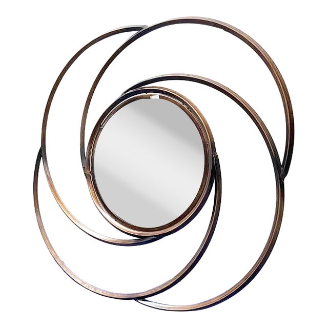 Modern Metal Beveled Wall Mirror For Sale