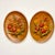 Chestnut Mid-Century Arts & Crafts Rustic Boho Chic Fall Flora in Bas-Relief Decorative Wall Plates - A Pair. For Sale - Image 8 of 11