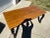 Vintage Rustic Country Farmhouse Table With Antique Reclaimed 18th Century Knotty Pine Board Top For Sale - Image 4 of 13