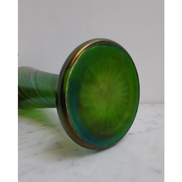 Art Nouveau Irisdescent Art Glass Vase For Sale - Image 6 of 9