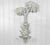 Traditional Vintage Florida Regency White Lacquered Palm Tree & Monkey Candle Wall Sconce For Sale - Image 3 of 11