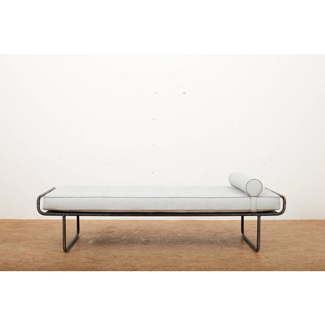 Daybed with Black Lacquered Steel Tubing For Sale - Image 16 of 16