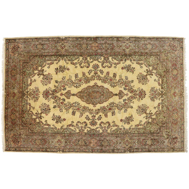 Antique Persian Kerman Rug, 11'06 X 17'10 For Sale - Image 9 of 10