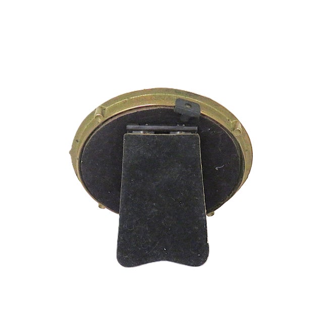 Victorian Pair of Brass Photo Frames for Miniature Portraits Victorian Art Nouveau For Sale - Image 3 of 4