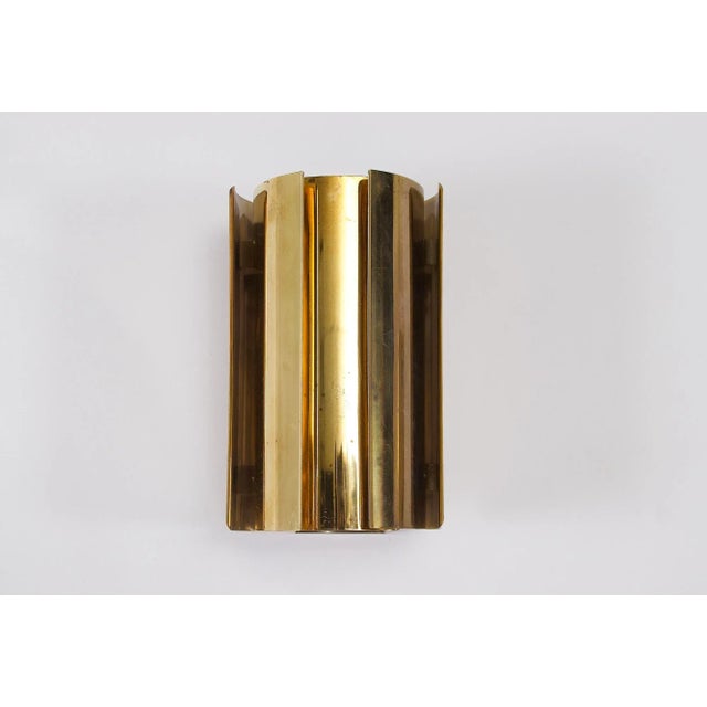 Vintage Swedish Brass Wall Lights, 1960s, Set of 2 For Sale - Image 6 of 11