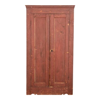 Early 20th Century Antique French Red Cabinet For Sale