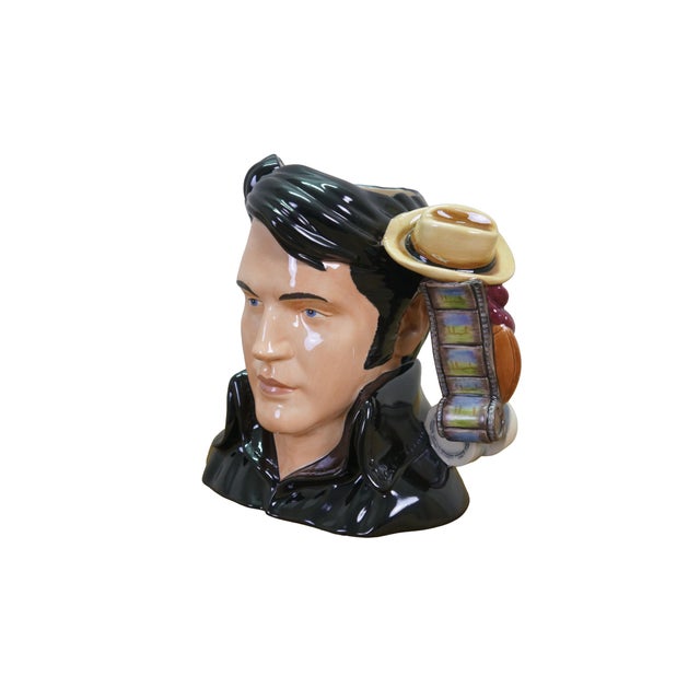 Realism Late 20th Century Royal Doulton Elvis Presley the King Stand Up Ep5 Toby Character Jug For Sale - Image 3 of 14