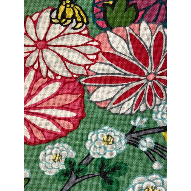 Chinoiserie Schumacher Fabric 173277 | Chiang Mai Dragon, Jade - Schumacher Fabric 2 1/2 Yards For Sale - Image 3 of 6