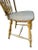Wood Early 1900s Rustic Spindle Back Chair, Mustard Green For Sale - Image 7 of 8