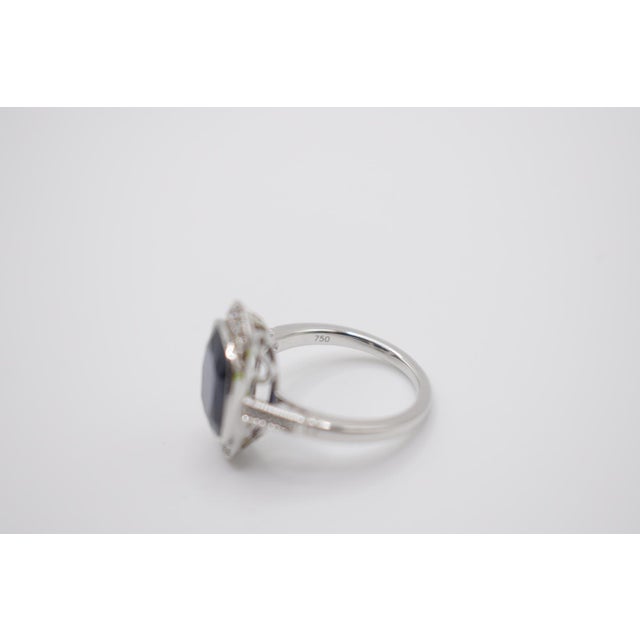 Mid 20th Century Sapphire and Diamond Ring, Size 6.75 For Sale - Image 10 of 13