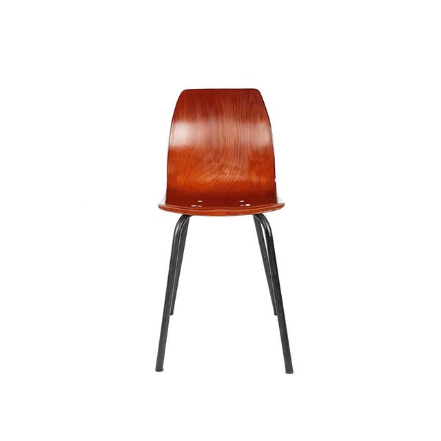 Pagholz Flötotto Dining Chairs in Black Metal and Pagwood from Pagholz Flötotto, 1960s, Set of 4 For Sale - Image 4 of 17