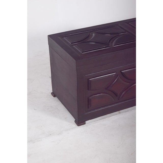 Portuguese Padded Pine Chest, 1890s For Sale - Image 5 of 11