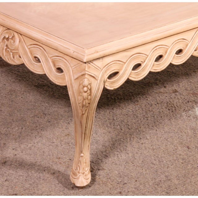 Polychrome Wooden Coffee Table, 1980s For Sale - Image 4 of 13