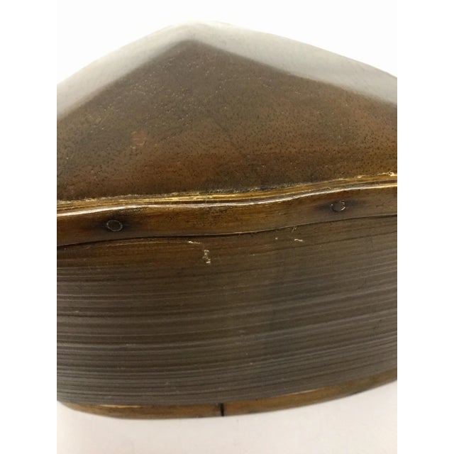 1980s 1980s Bamboo Artisan Art Trinket Box For Sale - Image 5 of 13
