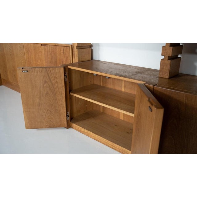 Large Bookshelf with Bench attributed to Guiseppe Rivadossi for Officina Rivadossi, Italy, 1970s For Sale - Image 14 of 18