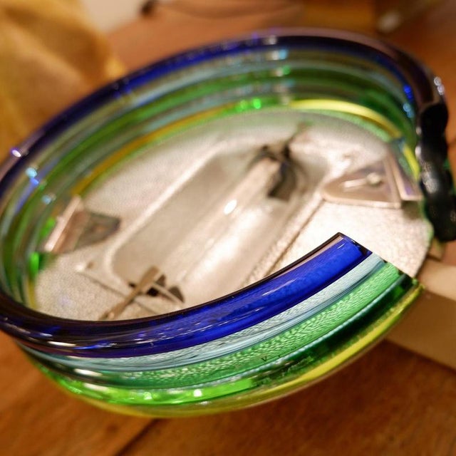 Murano Glass Wall Lamps, 1980s, Set of 3 For Sale - Image 6 of 12