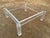 Vintage Mid Century Modern Lucite Glass Top Coffee Cocktail Table For Sale - Image 16 of 18