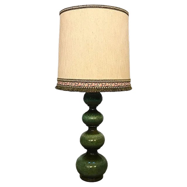 German Large Ceramic Table Lamp from Kaiser Leuchten, 1960s For Sale