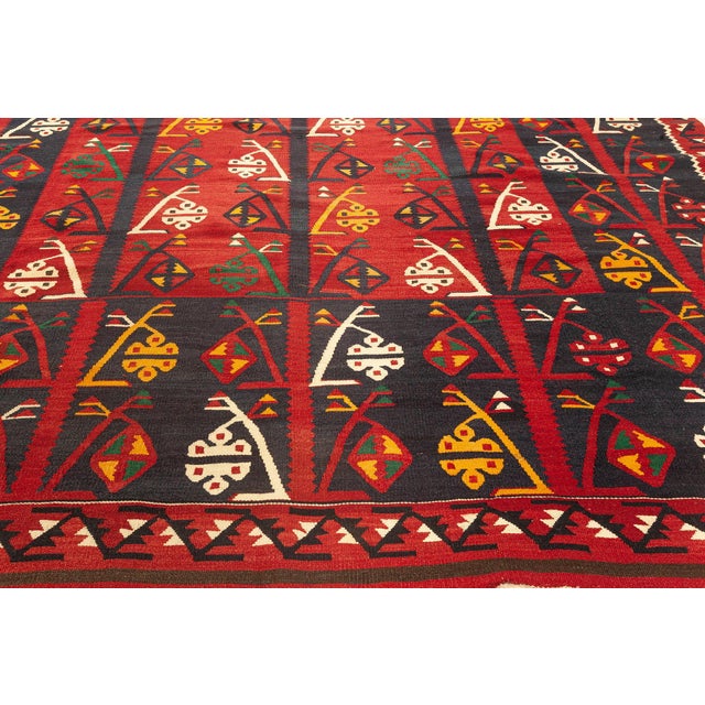 Textile Doris Leslie Blau Vintage Afghan Kilim Rug For Sale - Image 7 of 8