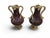 French Turned Red Marble Vases with Gilt Bronze Mounts, 1800, Set of 2 For Sale - Image 3 of 11