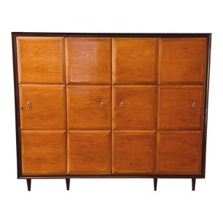 Italian MCM Hand Finished Paneled Armoire-Circa 1940 For Sale