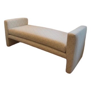 1980s Bench Recovered in Elizabeth Eakins Fabric For Sale