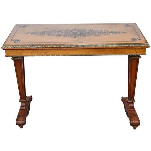 Early 20th Century 20th C. French Satinwood Inlaid Bronze Mounted Table For Sale - Image 5 of 5