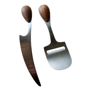 Dansk Vivianna Torun Cheese Slicer Knife Set Teak Stainless