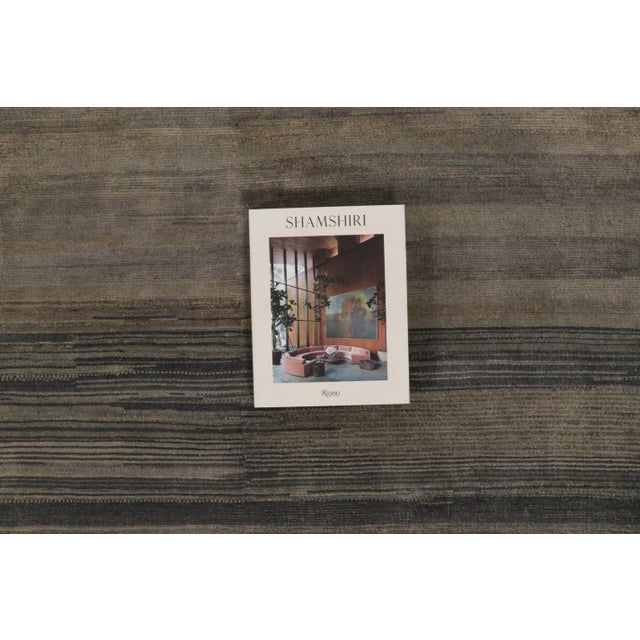 Contemporary Oversized Solid & Stripes Wool Rug by Rug & Kilim, India For Sale - Image 9 of 10