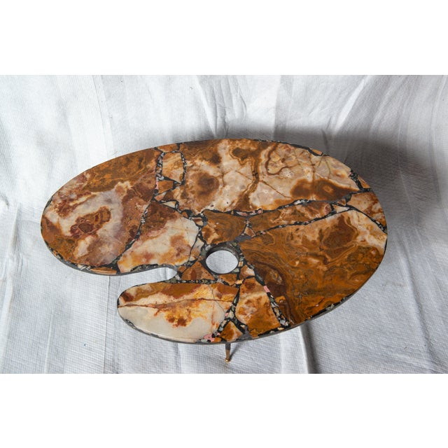 Painter's Palette Marble Coffee Table For Sale In New York - Image 6 of 12